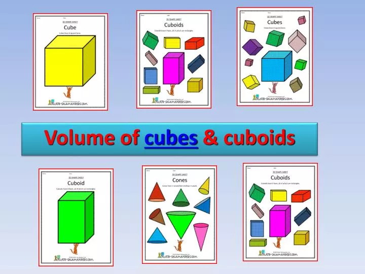 volume of cubes cuboids