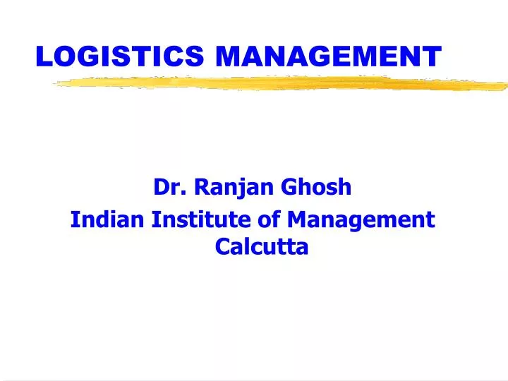 logistics management