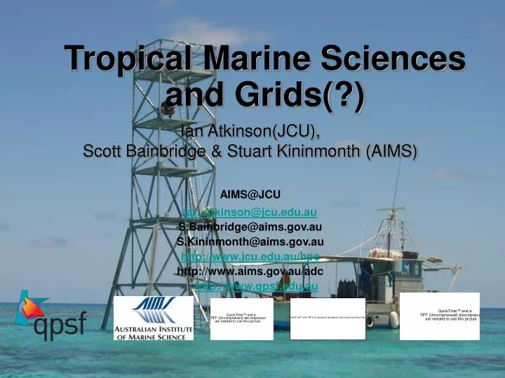 tropical marine sciences and grids