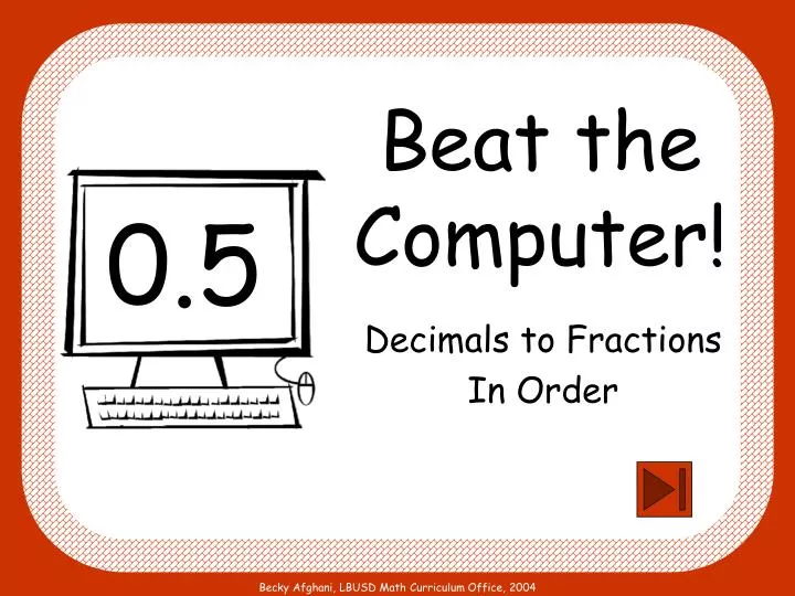 beat the computer
