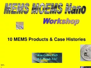 10 MEMS Products &amp; Case Histories