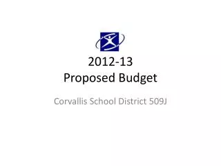 2012-13 Proposed Budget