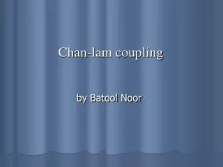 Chan-lam coupling by Batool Noor