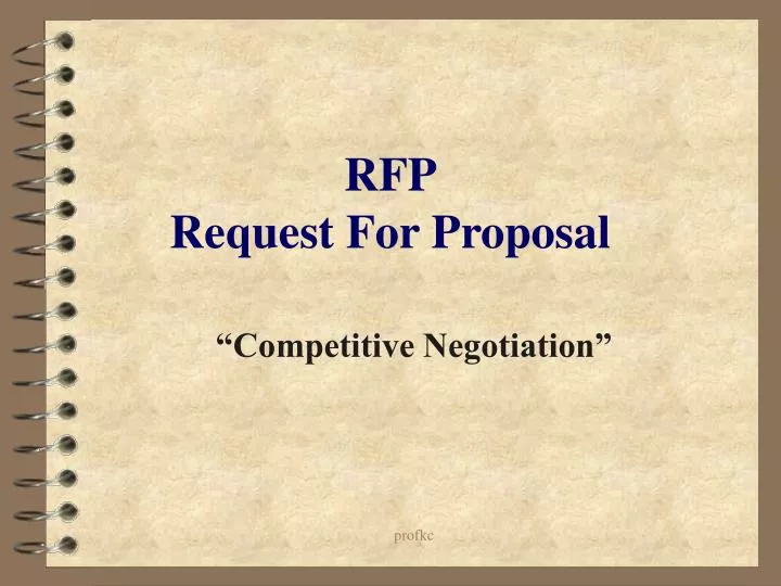 rfp request for proposal