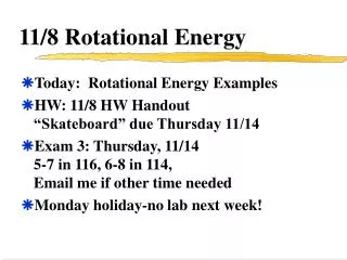 11/8 Rotational Energy