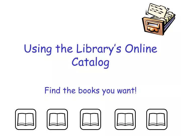 using the library s online catalog