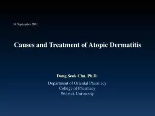 Causes and Treatment of Atopic Dermatitis
