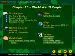 Chapter 23 – World War II Erupts