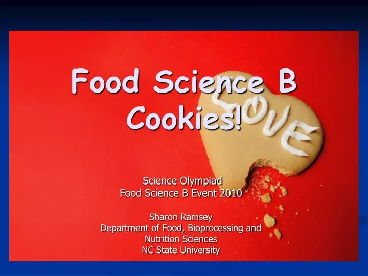 food science b cookies