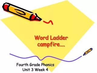 Word Ladder campfire….