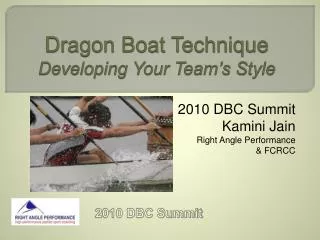 Dragon Boat Technique Developing Your Team’s Style