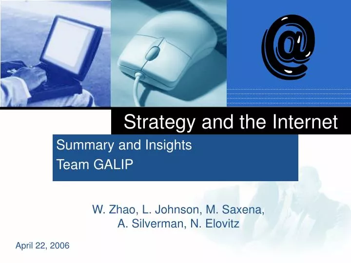 strategy and the internet