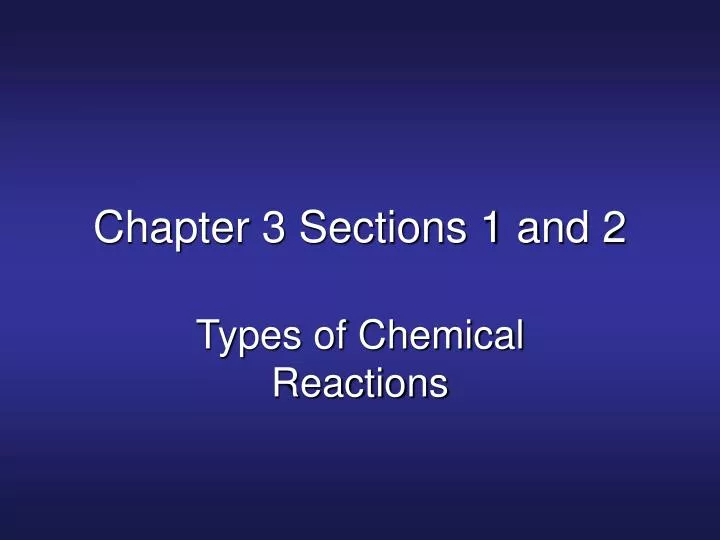 chapter 3 sections 1 and 2