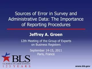 Sources of Error in Survey and Administrative Data: The Importance of Reporting Procedures