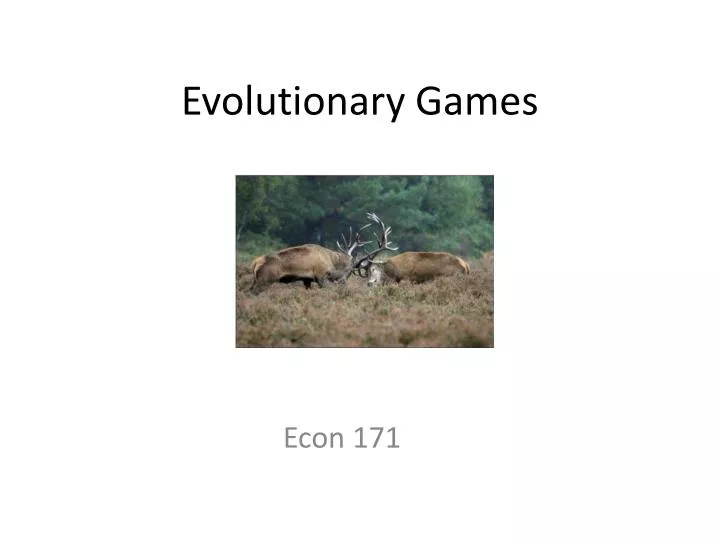 evolutionary games