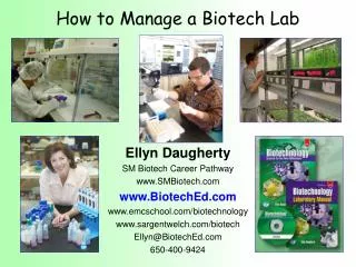 How to Manage a Biotech Lab