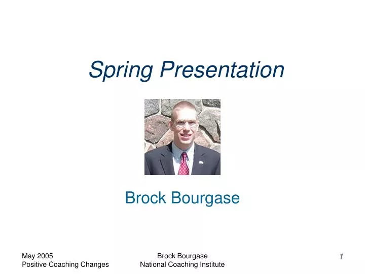spring presentation