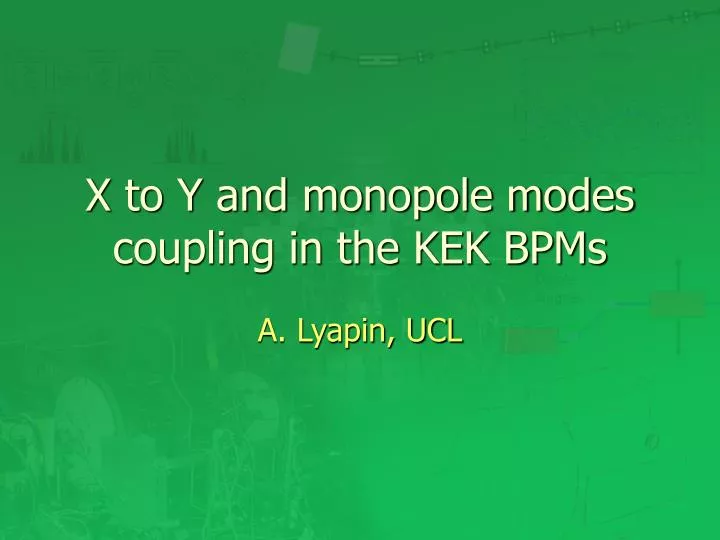 x to y and monopole modes coupling in the kek bpms