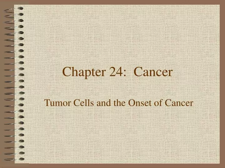 chapter 24 cancer