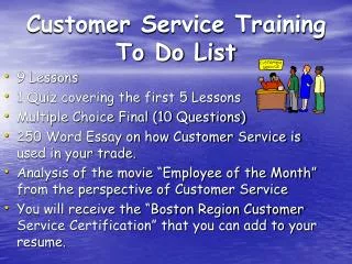 Customer Service Training To Do List