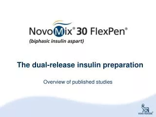 The dual-release insulin preparation