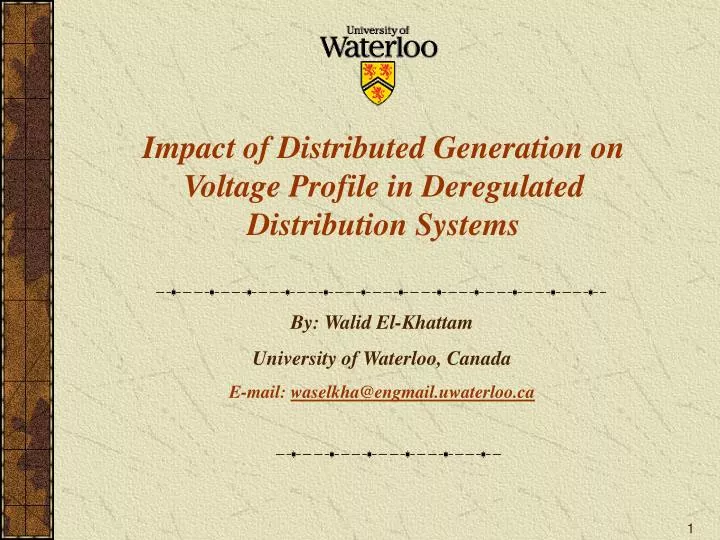 impact of distributed generation on voltage profile in deregulated distribution systems