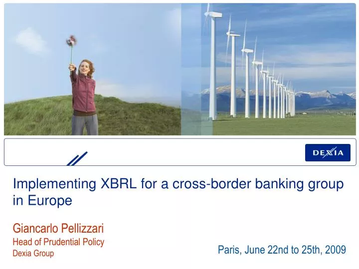 implementing xbrl for a cross border banking group in europe