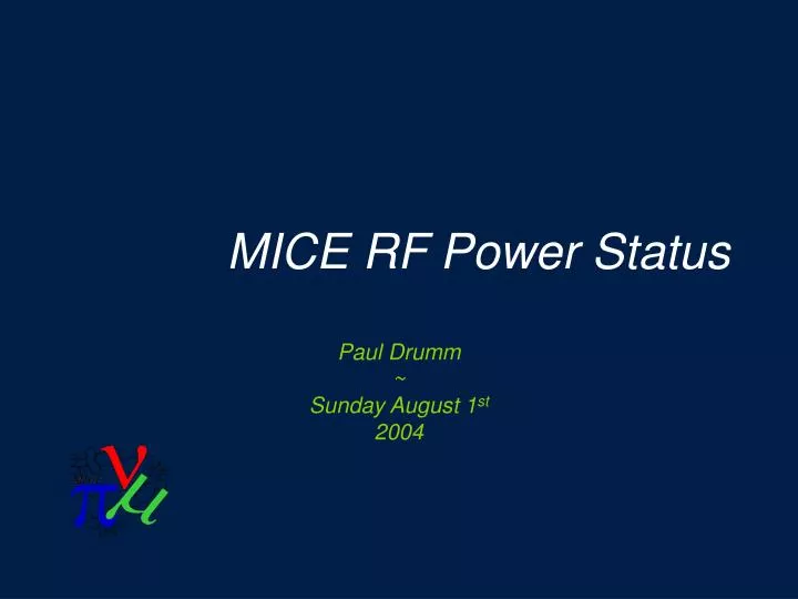 mice rf power status