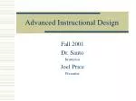 Advanced Instructional Design - slide 1