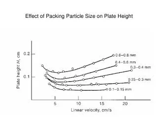 Effect of Packing Particle Size on Plate Height