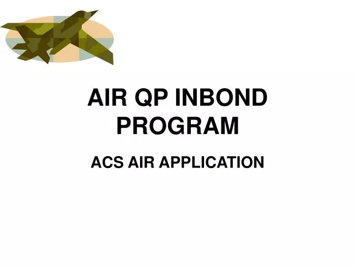 air qp inbond program