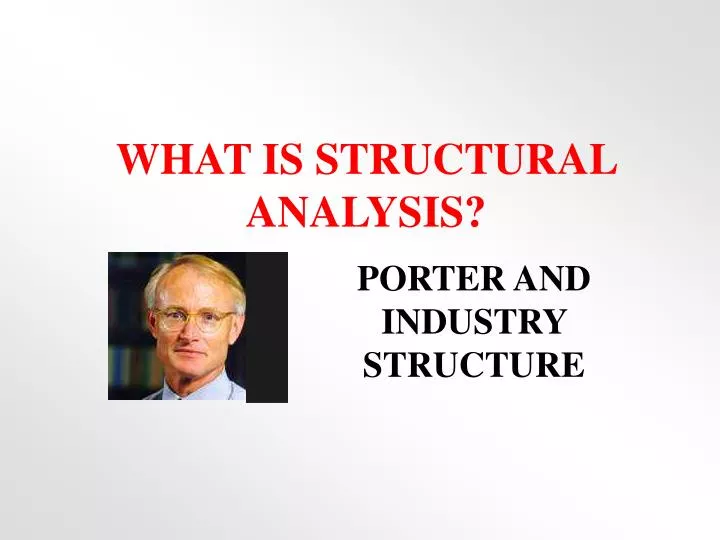 what is structural analysis