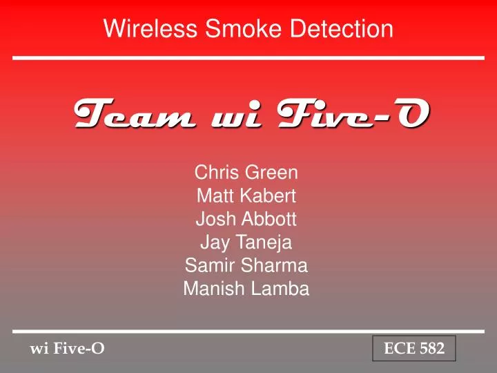 wireless smoke detection