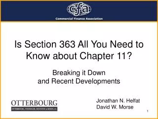 Is Section 363 All You Need to Know about Chapter 11?