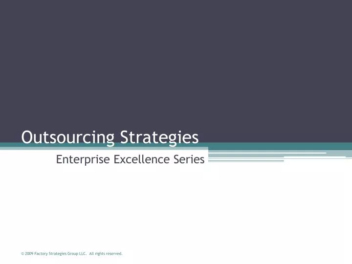 outsourcing strategies