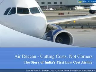 Air Deccan - Cutting Costs, Not Corners