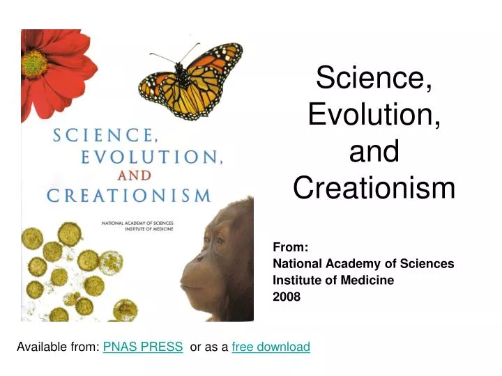 science evolution and creationism