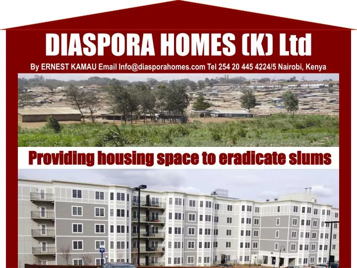 providing housing space to eradicate slums