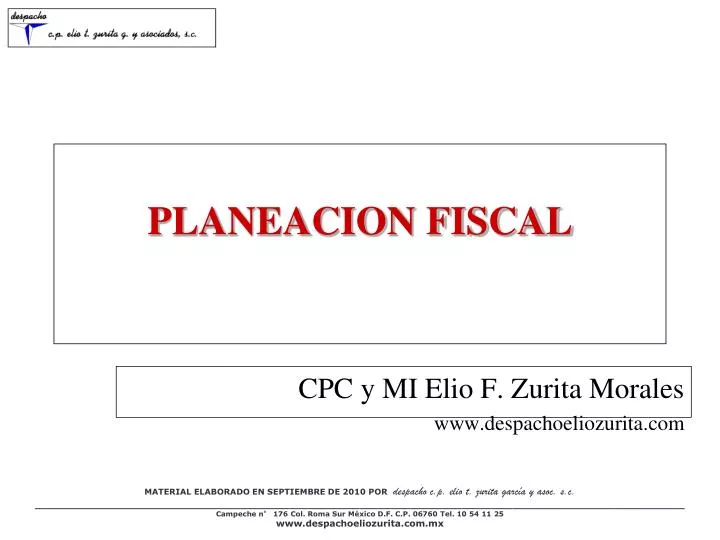 planeacion fiscal