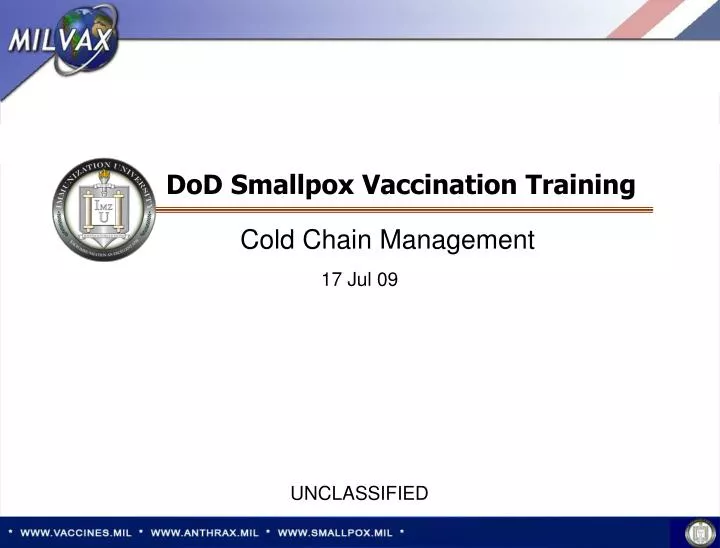 dod smallpox vaccination training