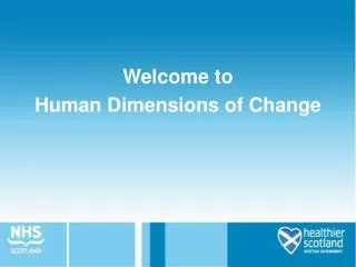 Welcome to Human Dimensions of Change