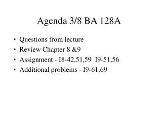 Agenda 3/8 BA 128A