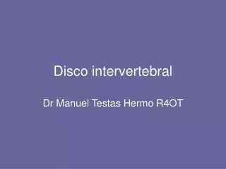 disco intervertebral