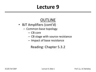 Lecture 9