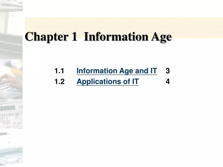 chapter 1 information age