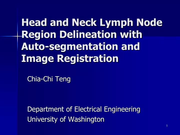 head and neck lymph node region delineation with auto segmentation and image registration