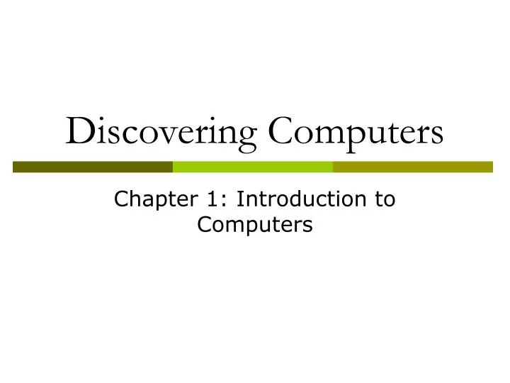 discovering computers