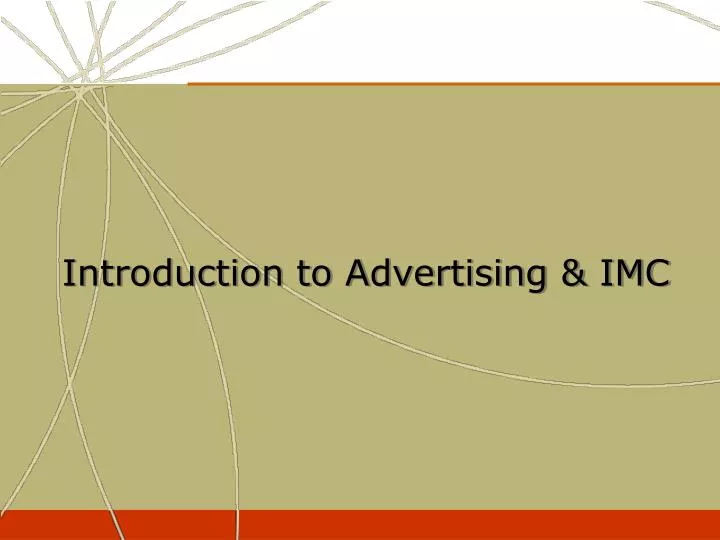 introduction to advertising imc