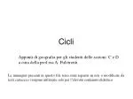 Cicli - slide 1