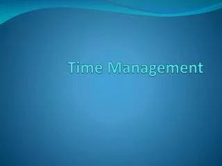 Time Management